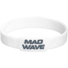 Эластичный браслет MAD WAVE, 1 шт., размер 16 см, размер one size, диаметр 5 см, белый
