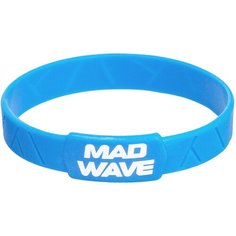 Эластичный браслет MAD WAVE, 1 шт., размер 16 см, размер one size, диаметр 5 см, голубой