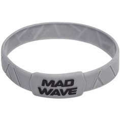 Эластичный браслет MAD WAVE, 1 шт., размер 16 см, размер one size, диаметр 5 см, серебристый