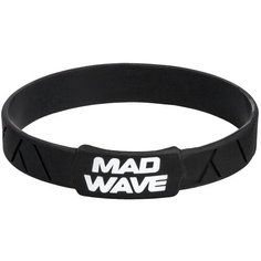 Эластичный браслет MAD WAVE, 1 шт., размер 16 см, размер one size, диаметр 5 см, черный