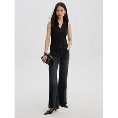Джинсы буткат Zarina bootcut, размер 2XS (RU 40), серый деним
