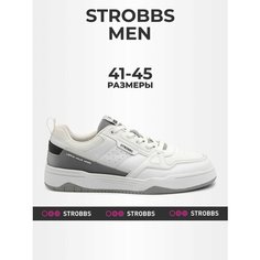 Кроссовки STROBBS, полнота 6 (RU)/ на среднюю стопу, размер 43, белый
