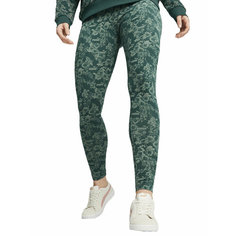Легинсы PUMA Ess+ Floral Vibes Aop, размер S, зелёный