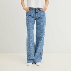 Джинсы широкие Just Cavalli, размер 31, голубой