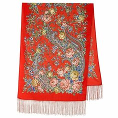 Платок Павловопосадская платочная мануфактура для женщин,150х60 см, №5