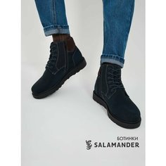 Ботинки тимберленды Salamander, размер 40, синий/коричневый