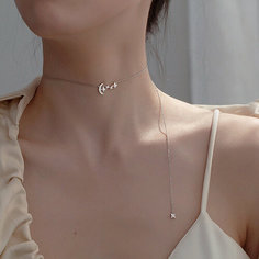 Чокер MJ - Marjatta Jewelry, фианит, длина 38 см, серебристый