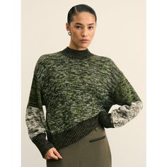 Свитер Zarina, размер 2XS (RU 40), , белый принт