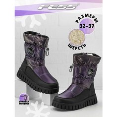 Дутики FESS, размер 35, фиолетовый