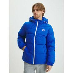 Пуховик Reebok, размер L, синий
