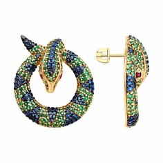 Серьги Diamant, серебро, 925 проба, золочение, фианит