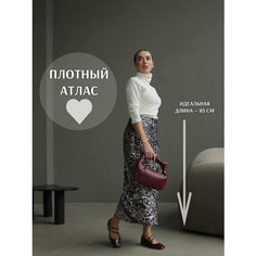 Юбка LEO GREY SATIN, размер 44, серебряный, серый Нет бренда