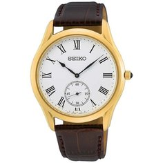 Наручные часы SEIKO CS Dress, золотистый/коричневый