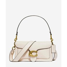 Сумка кросс-боди Coach, фактура зернистая, white