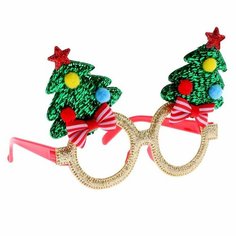 Карнавальные очки "Новогодние", цвета микс Лас Играс