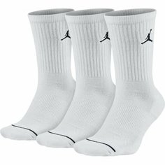 Носки NIKE, комплект, 3 пары, размер 38-42, white