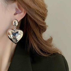 Серьги пусеты Kyle, размер 6 мм, серебристый