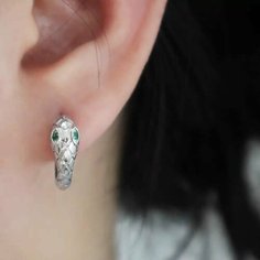 Серьги пусеты Kyle, размер 13 мм, серебристый