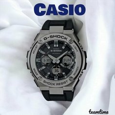 Наручные часы CASIO, серый, синий