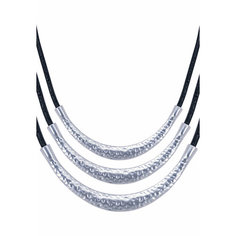 Колье OTOKODESIGN, серебристый/черный