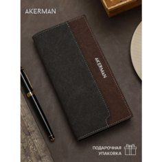 Кошелек AKERMAN, черный матовый