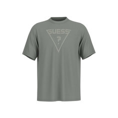 Футболка GUESS Azha CN Over T-shirt, размер L, зеленый