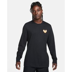 Лонгслив спортивный NIKE NSW TEE LS , размер S, , черный