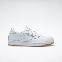 Кроссовки Reebok Club C 85, размер 4,5i US, белый/коричневый