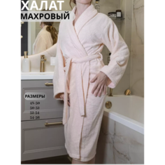 Халат Махровый Aryana Home, размер 54, розовый