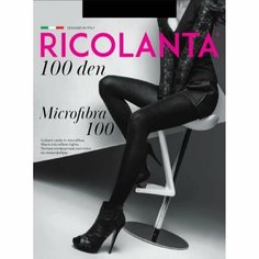 Колготки RICOLANTA, 100 den, размер 3, черный Нет бренда