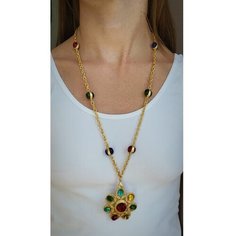 Колье ( Verba ), длина 60 см, золотой