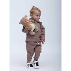 Костюм спортивный KIDDY CHIC, размер 110, какао