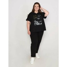 Футболка Fashion Margo, размер 62, черный/золотистый