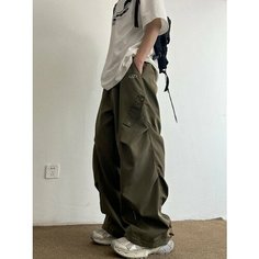 Брюки , размер XL, хаки Keri Shop