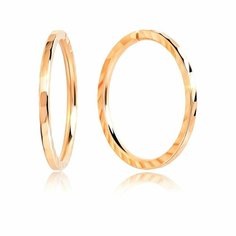 Серьги VALTERA, серебро, 925 проба, золочение, размер 17 мм, , золотой