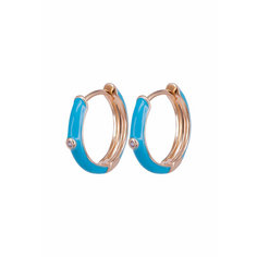 Серьги OTOKODESIGN, эмаль, голубой