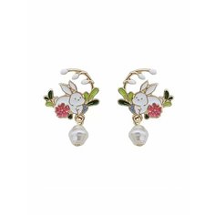 Серьги непарные, акрил, желтый, зеленый, белый be Self True Jewel