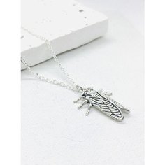 Колье ( Verba ), длина 45 см, серебристый/зеленый