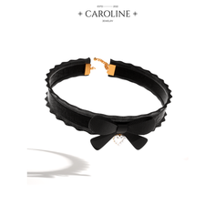 Чокер Caroline Jewelry, жемчуг имитация, длина 29 см, черный