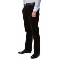 Брюки классические W. Wegener, размер 54/188, темно-коричневый