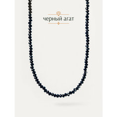 Чокер BL Jewelry, агат, гeлиoлит, опал, халцедон, длина 35 см, черный