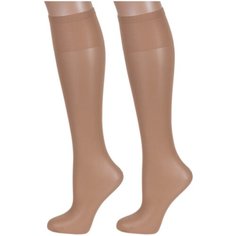 Гольфы Conte elegant, комплект, 20 den, 2 пары, размер 23-25, natural