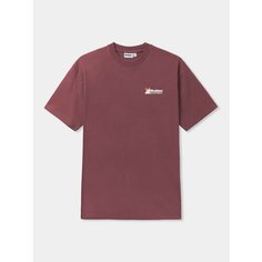 Футболка Butter Goods Equipment Pigment Dye, размер L, бордовый