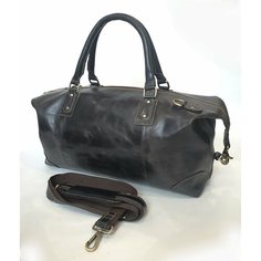 Сумка дорожная Black Buffalo, 35 л, 23х30х50 см, ручная кладь, черный/серый