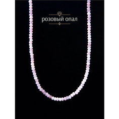 Чокер BL Jewelry, агат, гeлиoлит, опал, халцедон, длина 35 см, розовый