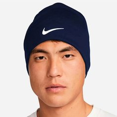 Шапка бини NIKE Peak Beanie для мужчин, размер 1SIZE, синий
