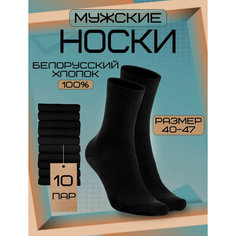 Носки Белорусский хлопок Белорусские, комплект, 10 пар, размер 25, черный