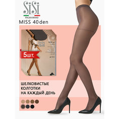 Колготки Sisi Miss, 40 den, 5 шт., размер 2, grafite