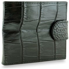 Кошелек Exotic Leather, фактура под рептилию, черный