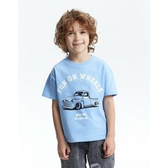 Футболка Gloria Jeans, размер 18-24мес/92, голубой